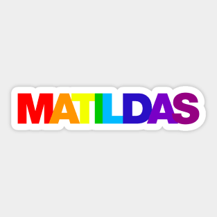 Matildas Rainbow Sticker